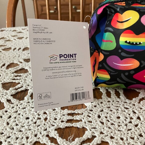 New with Tags Jason Naylor Brush Case Zipper Pouch - Picture 4 of 9